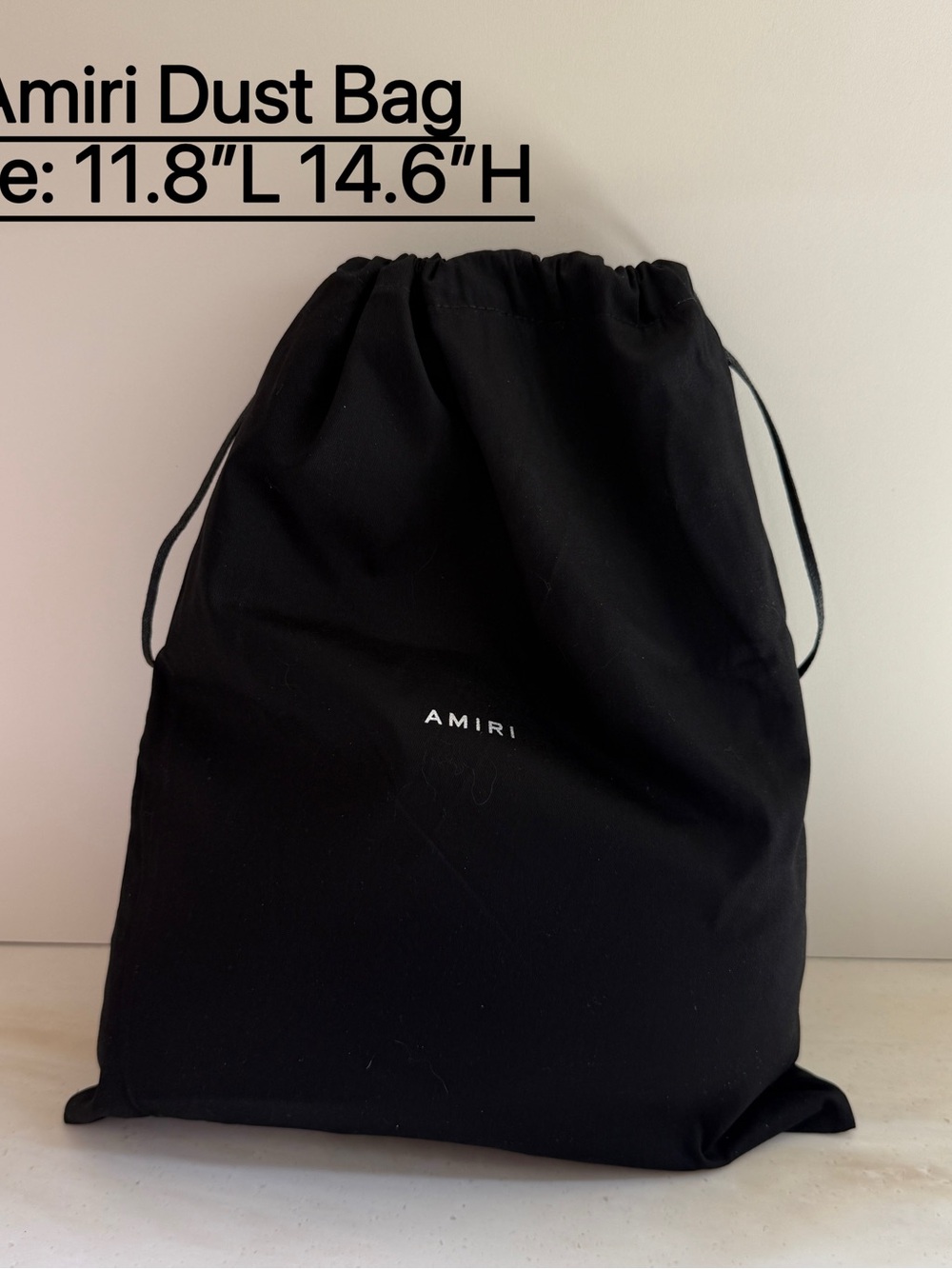 Authentic ‼️AMIRI Black Drawstring Dust Bag